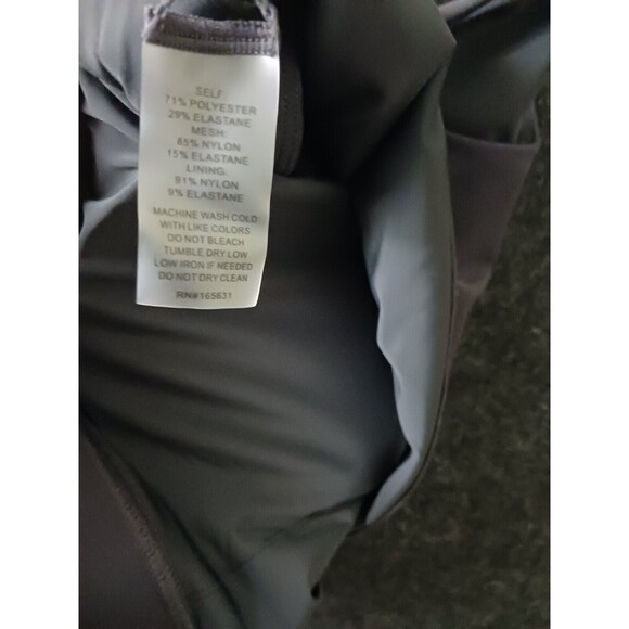 Calme Endurance Scoop Neck Sports Bra Racerback XL Size Extra Large Black 100289 - Picture 3 of 8